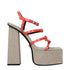 Versace Orange Leather Platforms